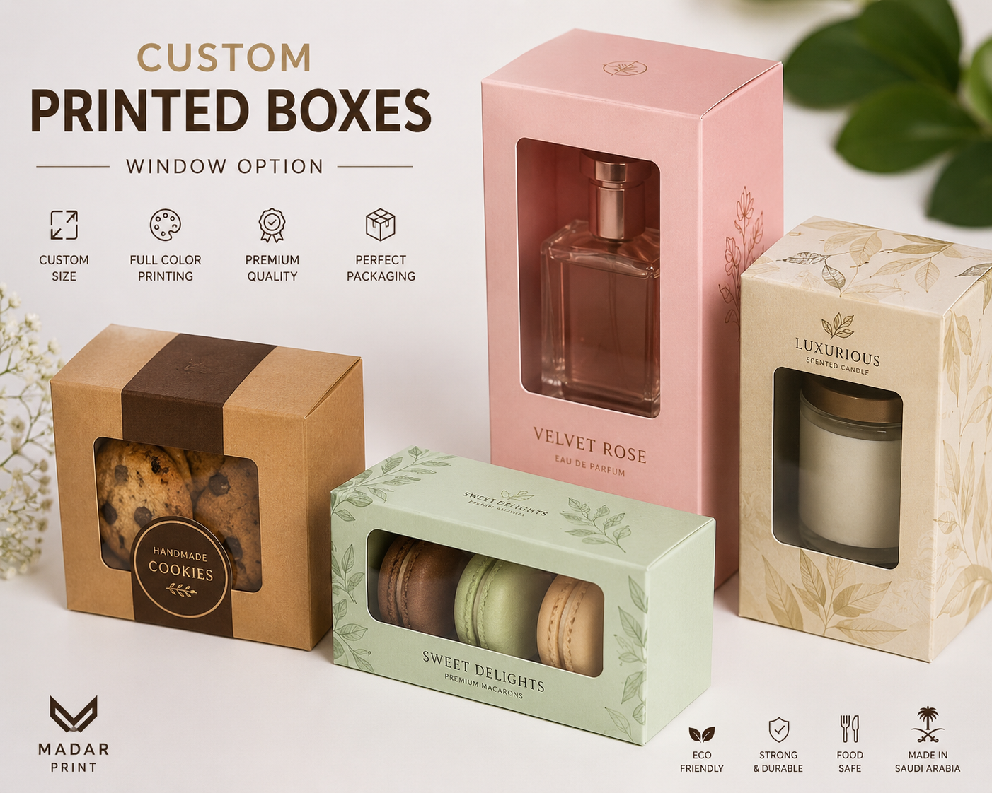 Custom Printed Boxes - Window Option
