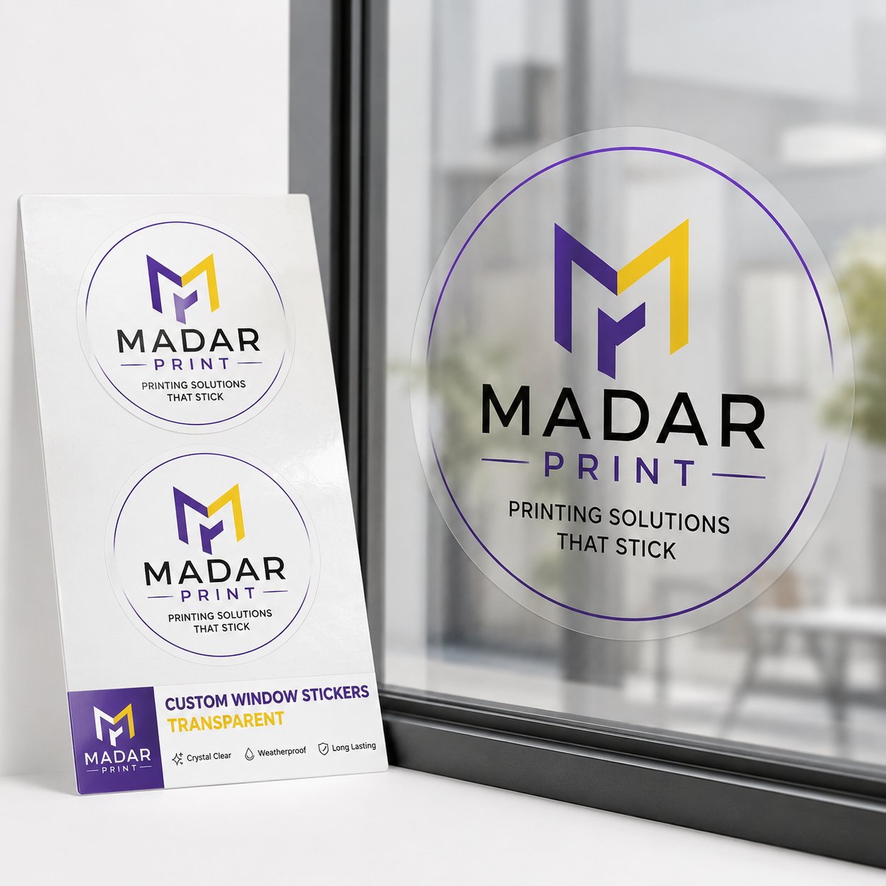 Custom Window Stickers - Waterproof