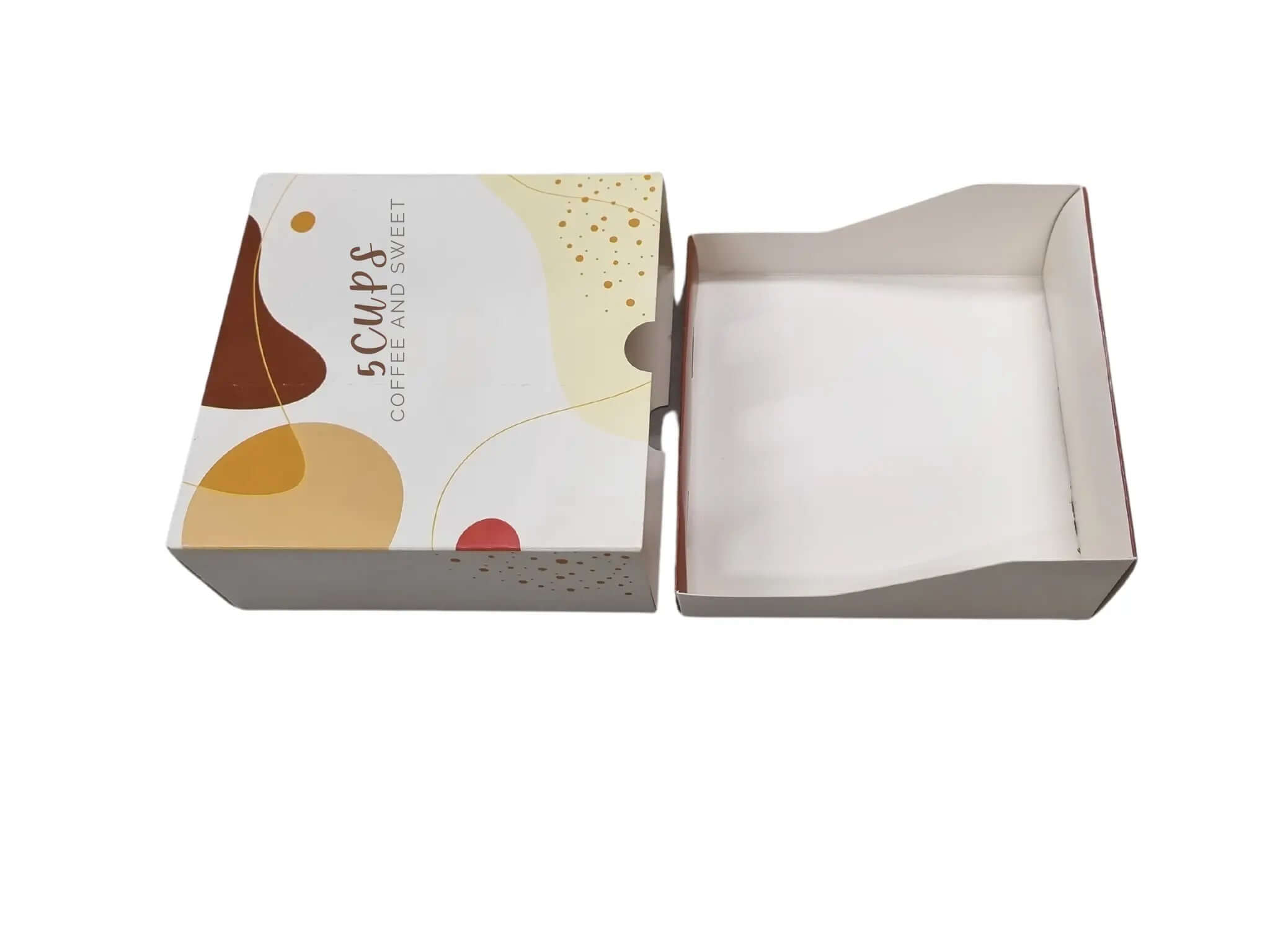 Custom printed paper serving box for sweets