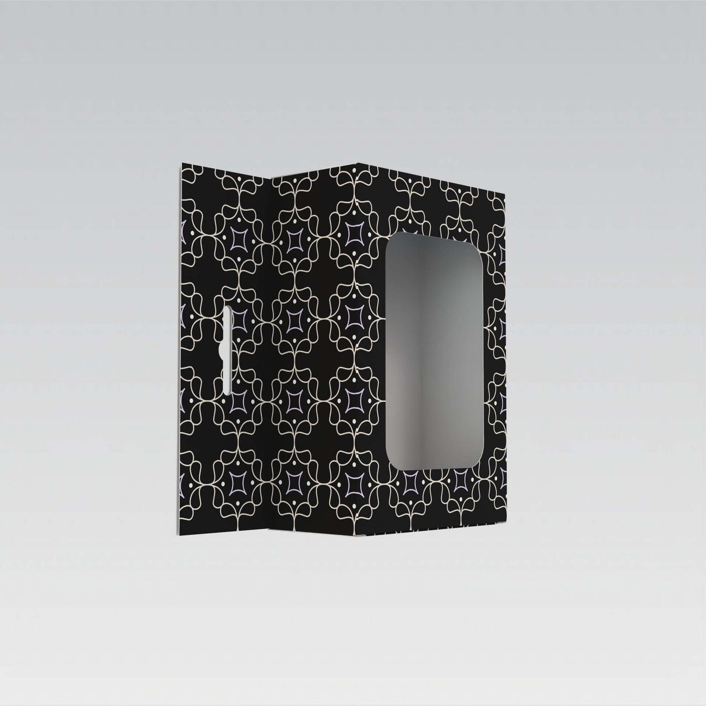 customizable 12×6×18 cm display box with transparent window - مطبعة مدار