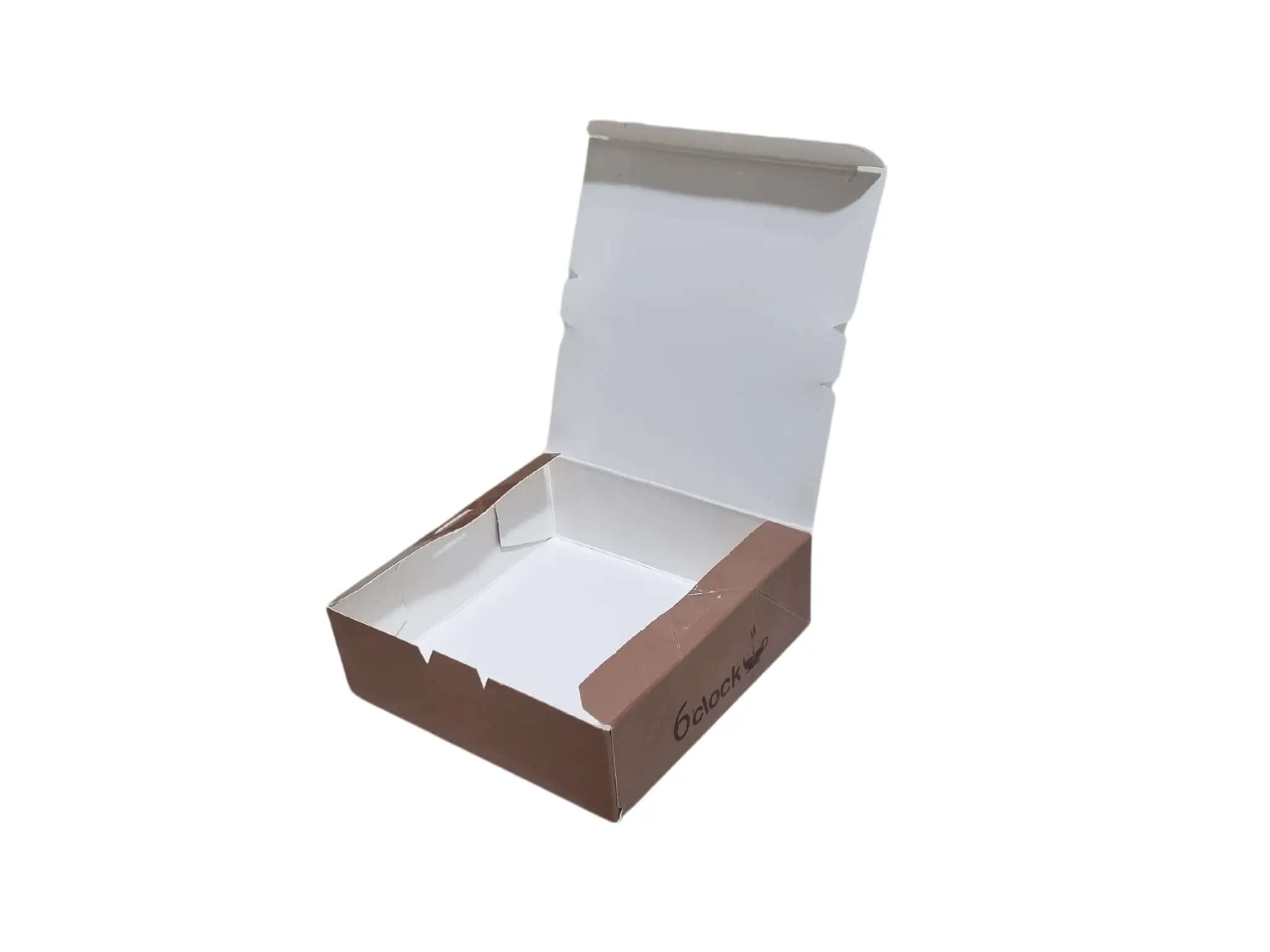 Sweets chocolate coffe box printed with customer logo 12×12×4 cm with out shiny lamination