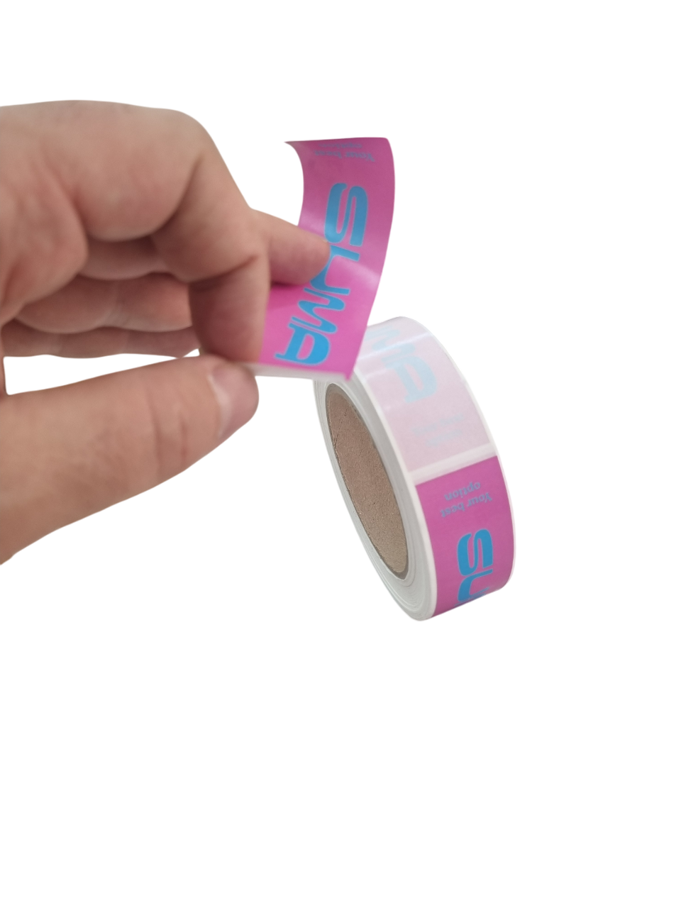 Sticker roll, sticker rolls with logo printing - مطبعة مدار