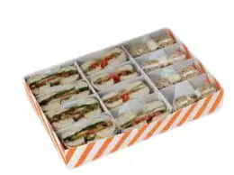 custom printed 12-compartment draw box for burger and other usages