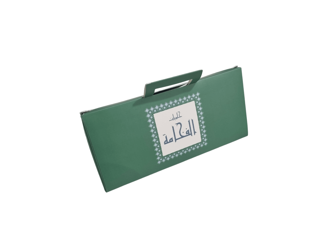 كرتون مثلث الشكل مع الطباعة