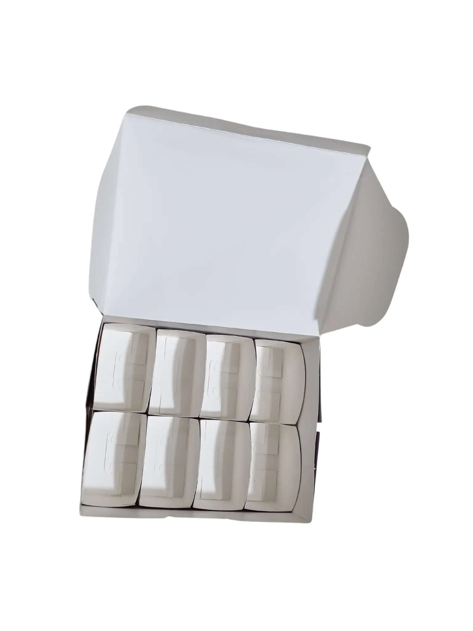 custom printed family packaging box, 8 container inside each 10×6×6 cm with out lamination