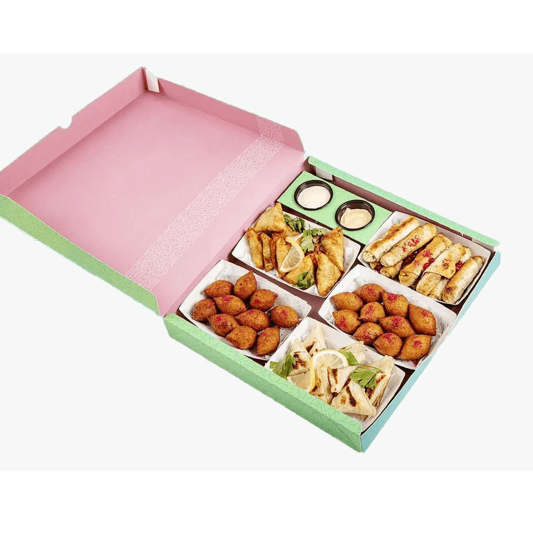 كراتين مع صحون ورق نب مشكل طباعة بوكسات مشكل ورق عنب