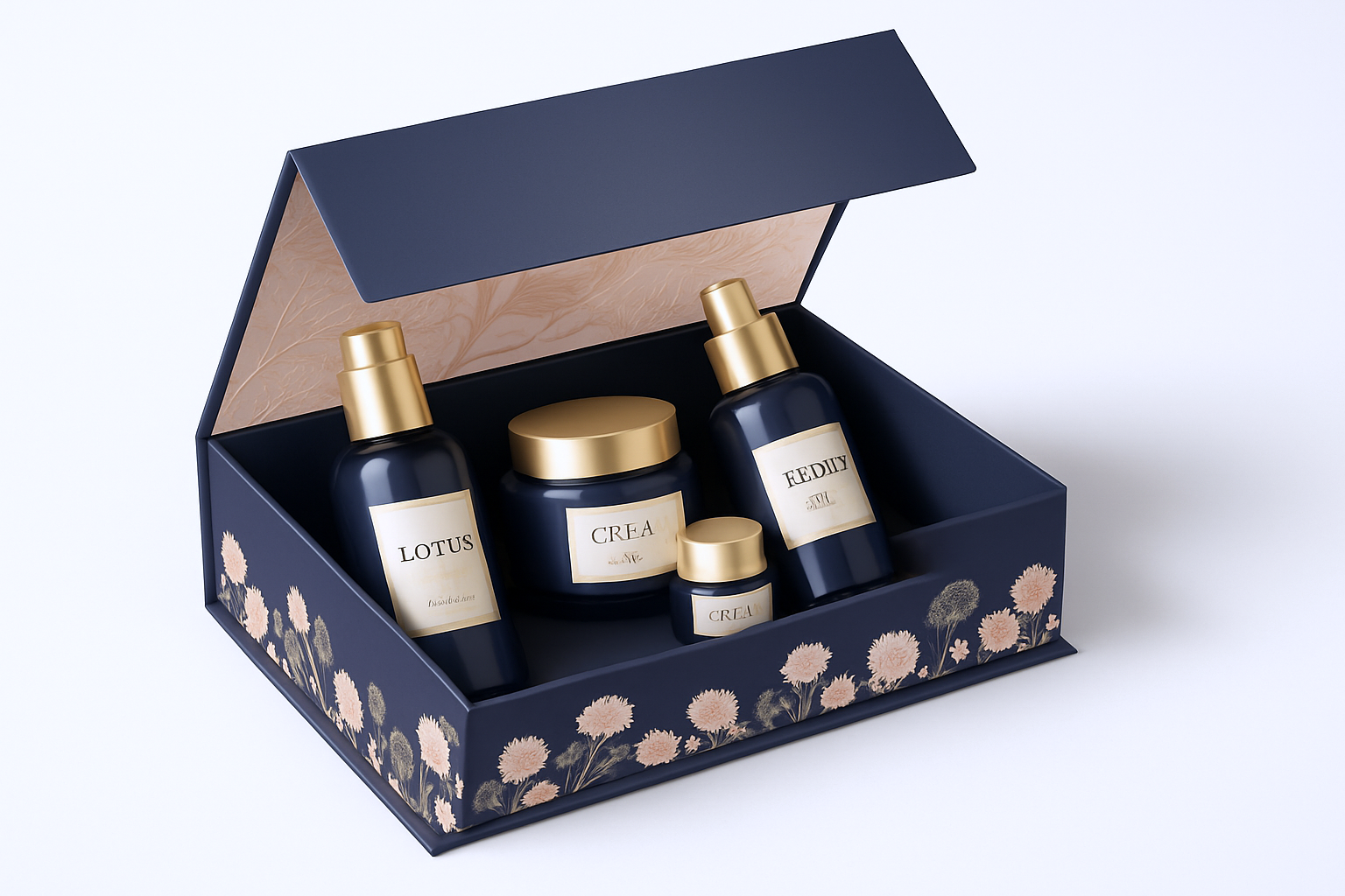 custom printed luxury skincare box 30×20×7 cm