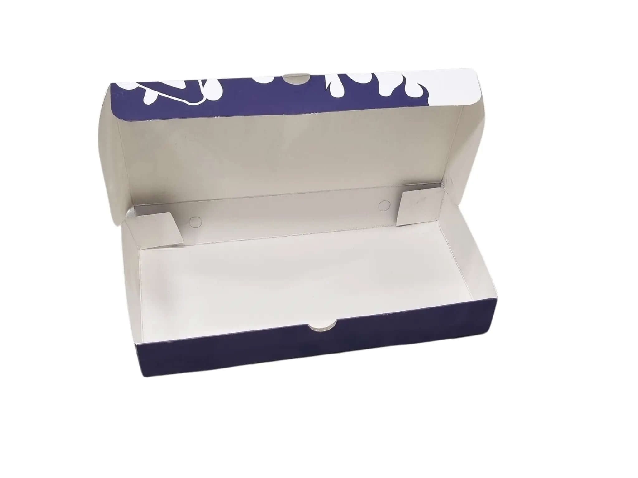 custom printed pie bakery sweets box with out lamination 26×13×4 cm