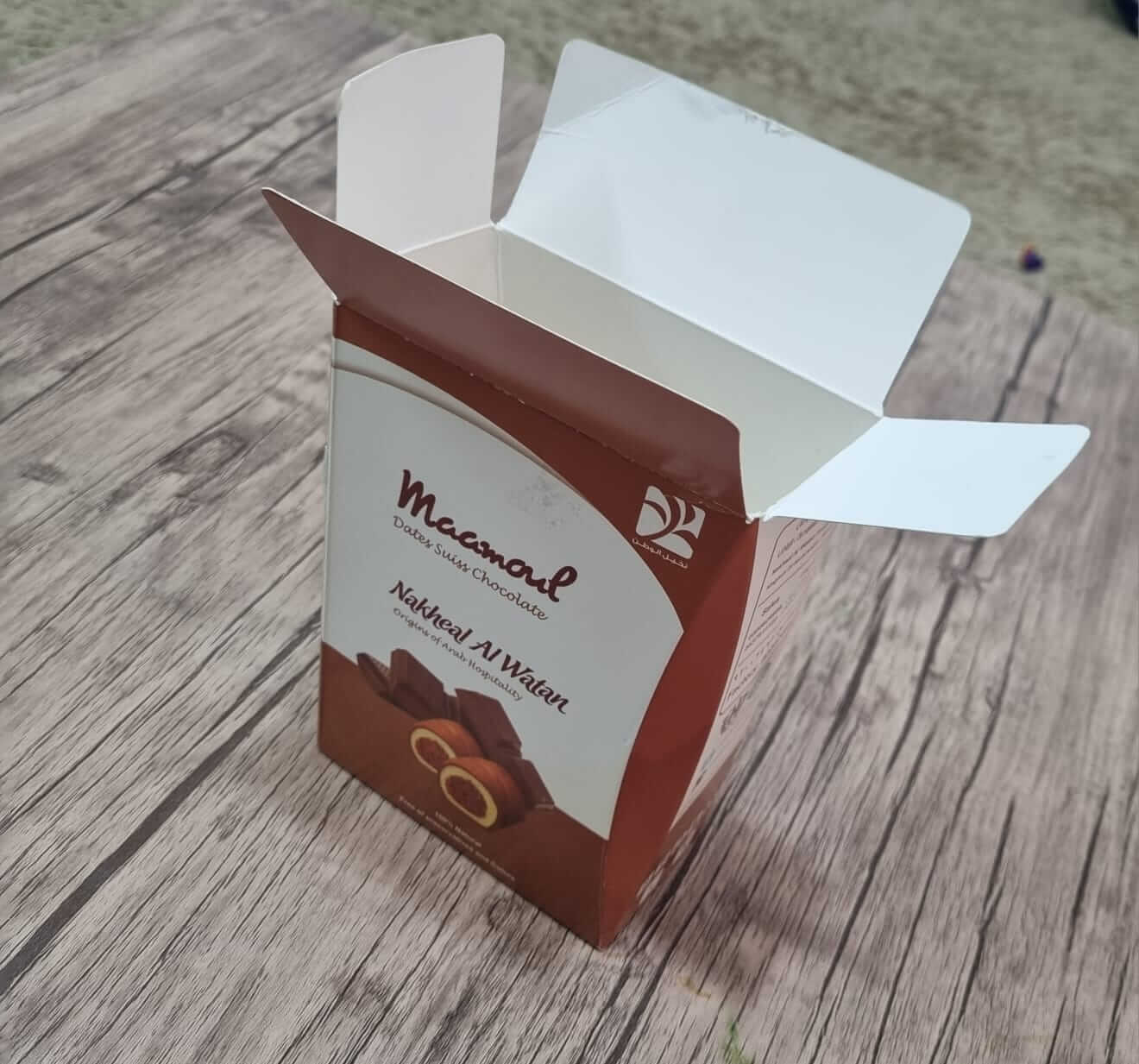 custom printed 250 Gram chocolate box