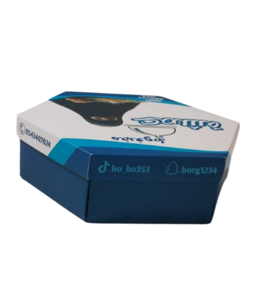 Hexagonal rice and chicken box