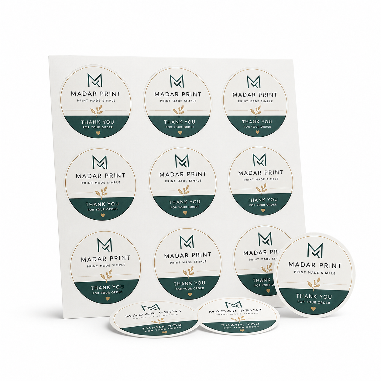 Custom Packaging Stickers - Gloss Finish
