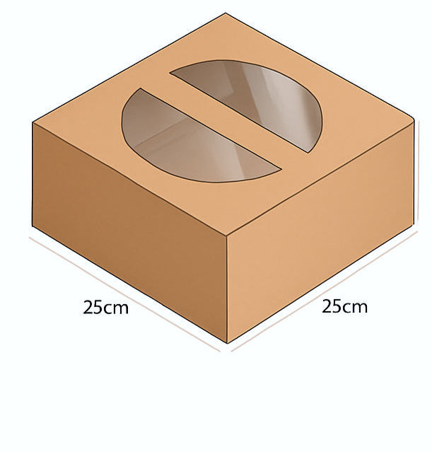 customizable cake box with transparent window - مطبعة مدار