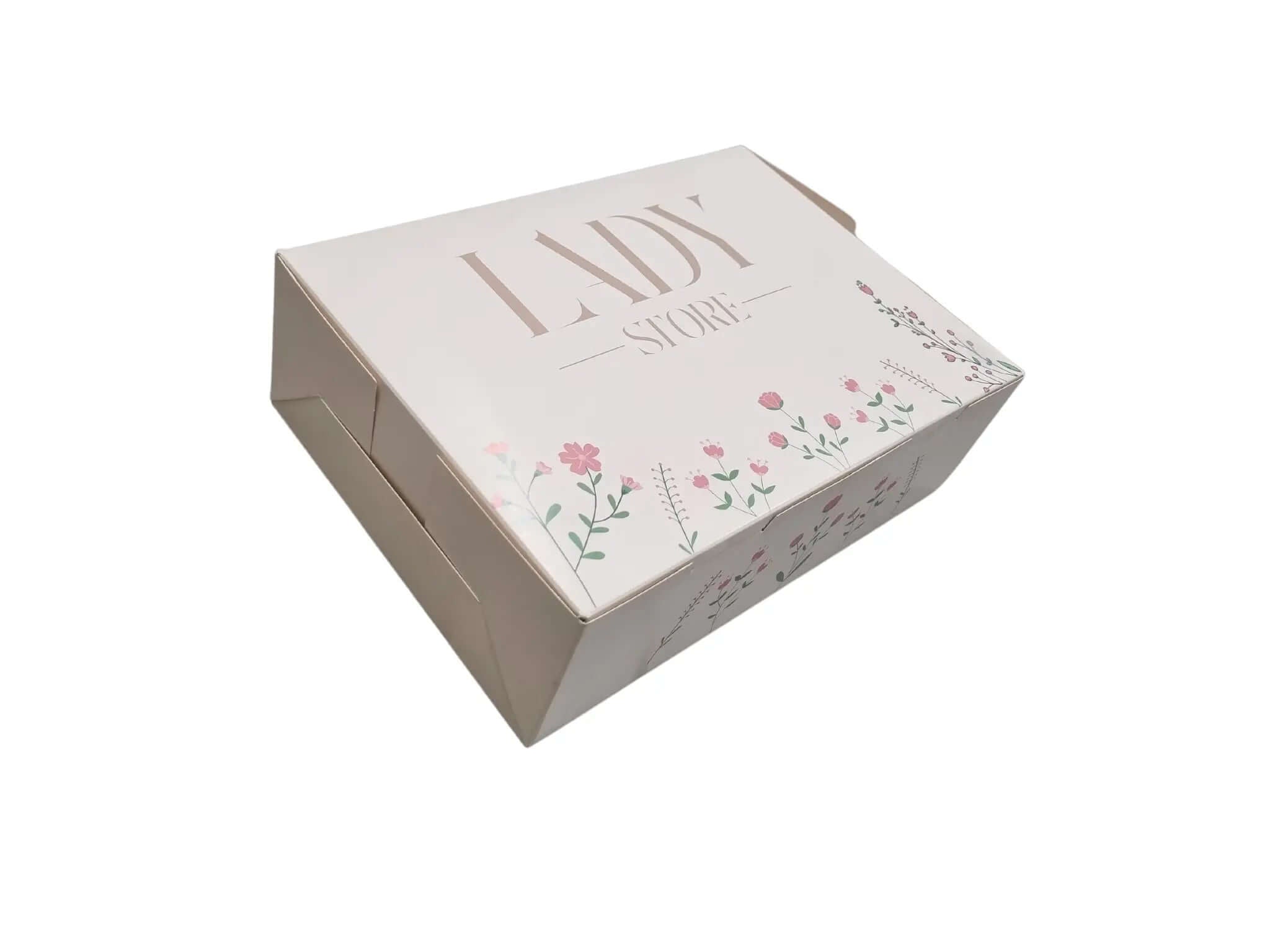 Box Papier aus
Abmessungen29×21×9 cm
Logodruck aus
(Cellophan) aus
Druck außen ohne nach Kundenwunsch
