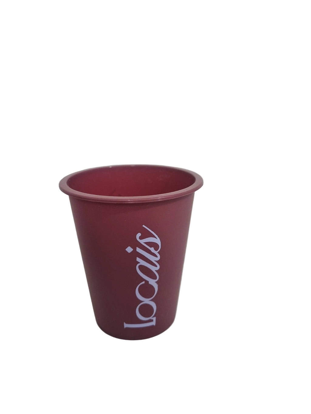 Red Stackable Eco-Friendly 12 oz Drinking Beaker with Print