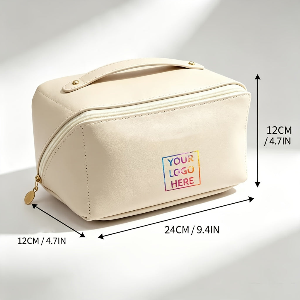Custom-Printed Branded Bag – Logo Women's Handheld Storage Makeup Bag, Toiletry Bag, Gift Bag, DIY – image 3