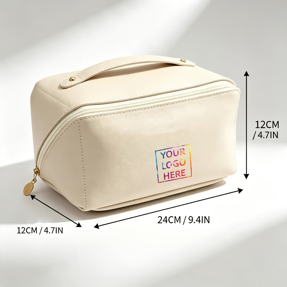 Custom-Printed Branded Bag – Logo Women's Handheld Storage Makeup Bag, Toiletry Bag, Gift Bag, DIY – image 3