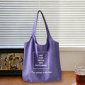 Qualitative Purple Shoulder Bag, Self-Defined Photo/text/logo Backpack, | Business-Ready Branded – image 1