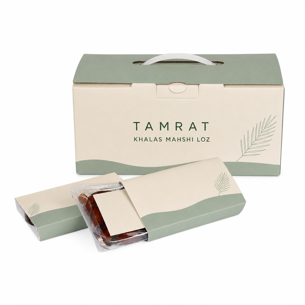 Tamrat – stuffed Khalas dates gift box, product view