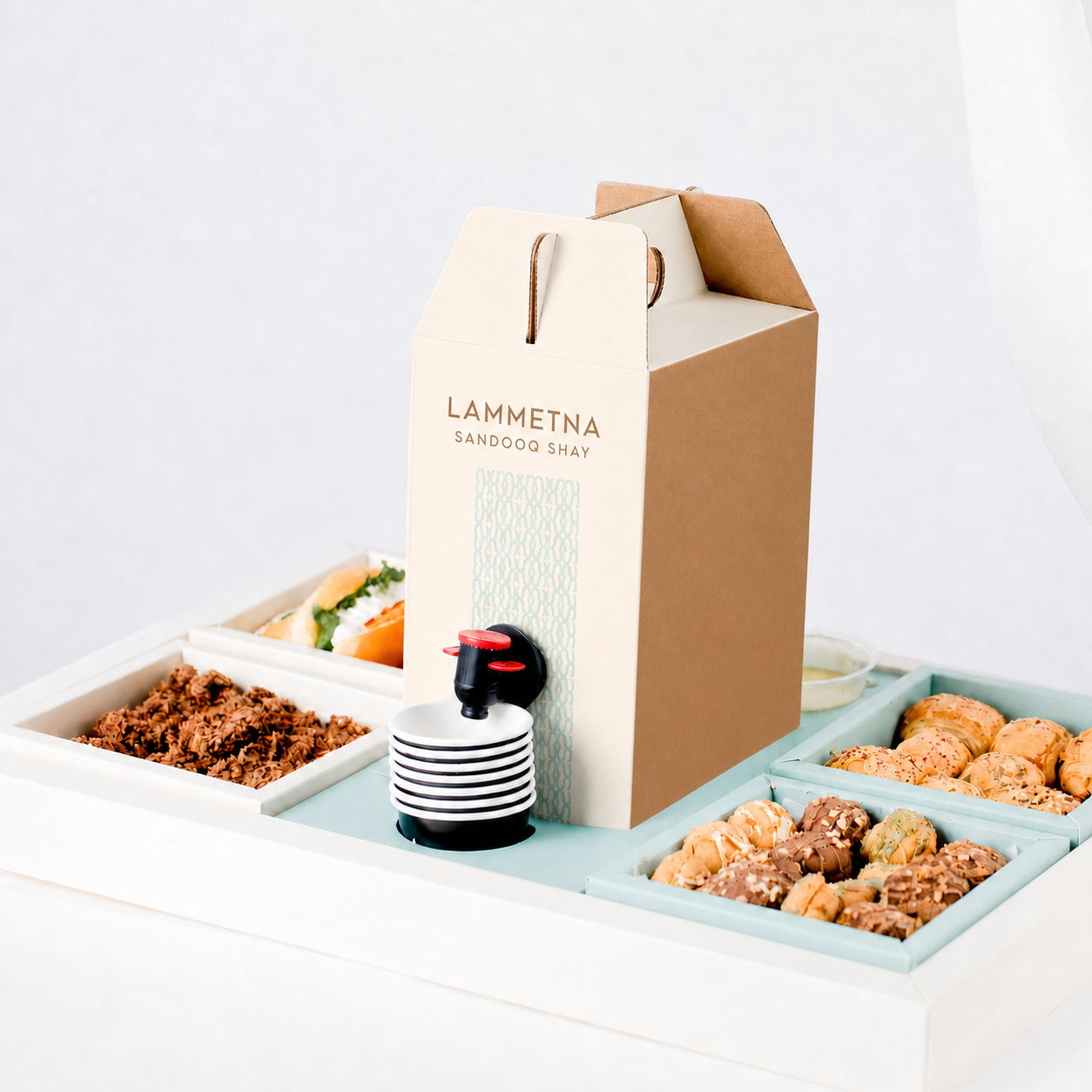 Lammetna custom printed paper box – tea layout, view 3