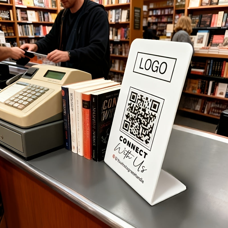 Bespoke QR Code Display Stand with Custom Logo or Design - image 4