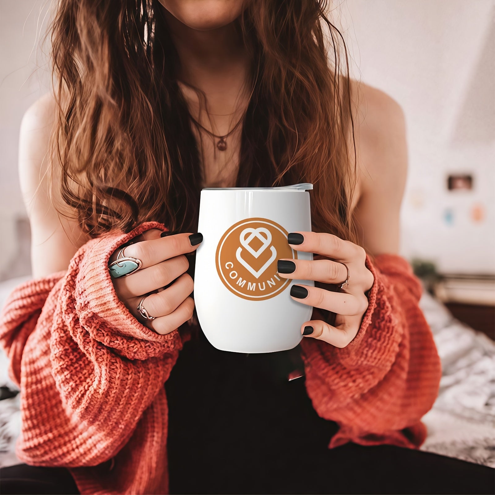Design-Your-Own Eggshell Cup Insulated Tumbler with Logo, Photo, or Text - Reusable Coffee – Team – image 4
