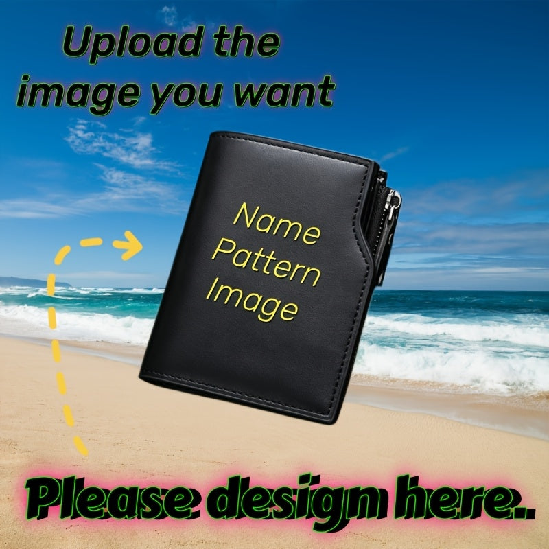 Signature Custom Wallet, Custom Photo Name Logo Pattern Image Print, Multi-Card Slots – Custom – image 4