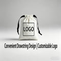Design-Your-Own Gift for Her/Him 8-Pack Custom Logo Drawstring Bags. Photo, Text, Or Logo – Team – image 1