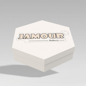 custom printed 14×7  cm  Hexagonal box