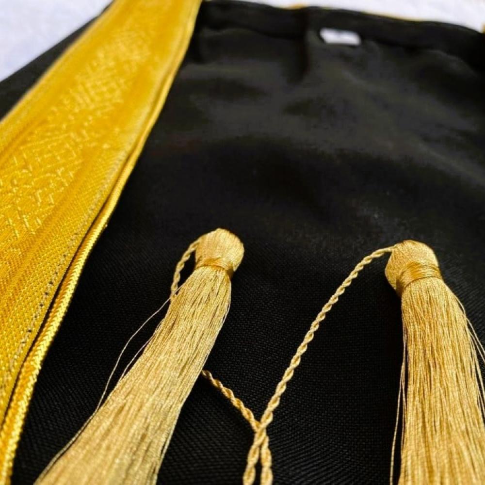 Luxurious plain black bisht for boys - royal quality of printing and embroidery — product image 6