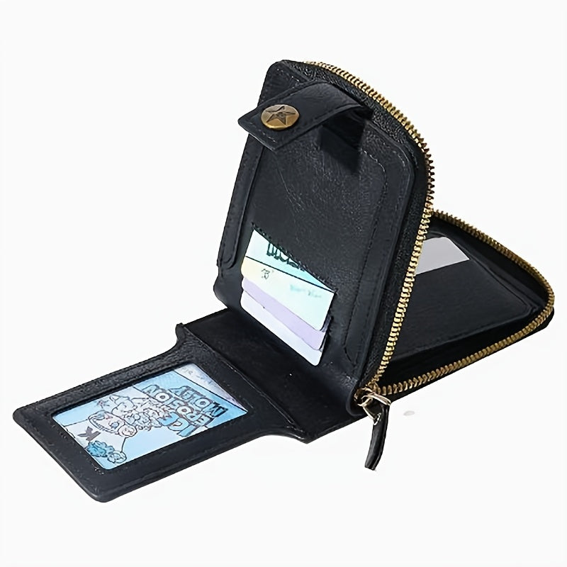 Custom Pattern Men'S Faux Leather Wallet, Custom Image Bifold Purse, Custom | Promotional Branded – image 4
