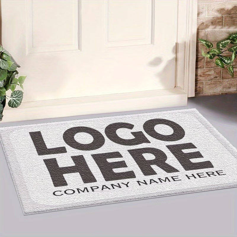1. Photo Welcome Mat, Design and Text, Non-slip Bottom. | Promotional Home & Office – image 1
