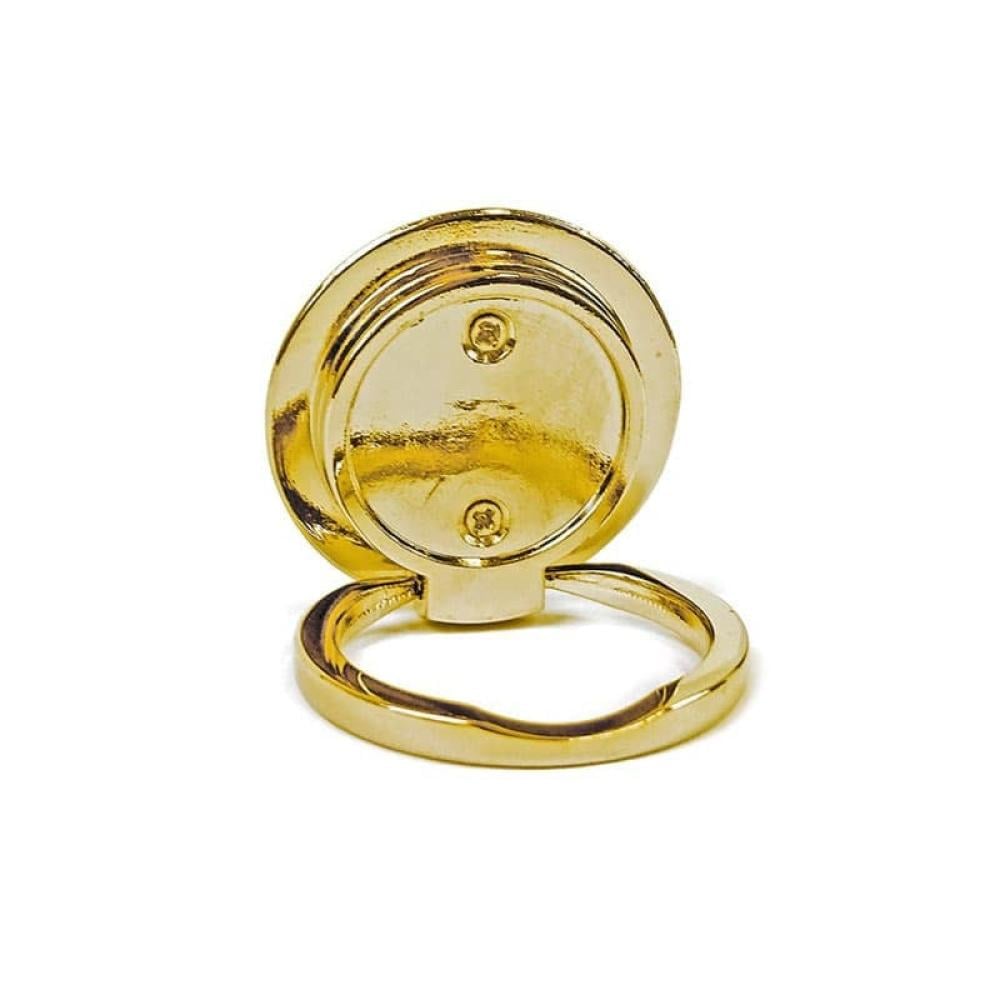 Luxury gold phone holder with circular handle — product image 3