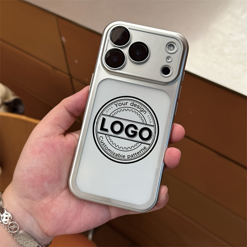 Phone Case: Custom Logo Frosted Phone Case, Minimalist Self-Defined Corporate | Business-Ready Tech – image 1