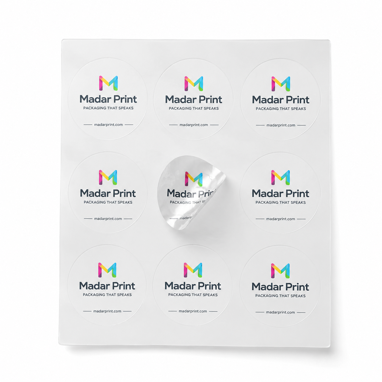 Custom Packaging Stickers - Transparent