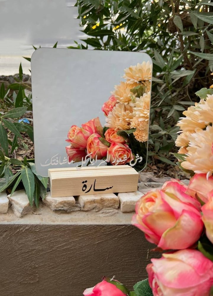 Wooden stand for acrylic panels 15cm (A5) — product image 2