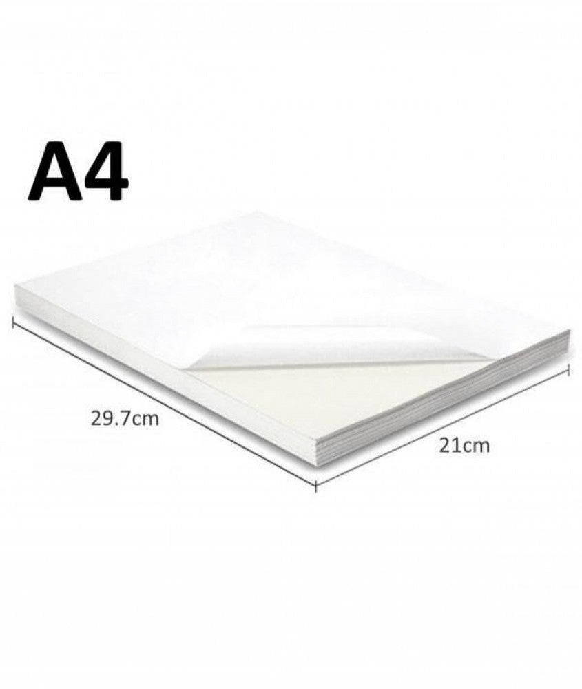 Matte white sticker paper, inkjet and laser, 50 A4 sheets — product image 2