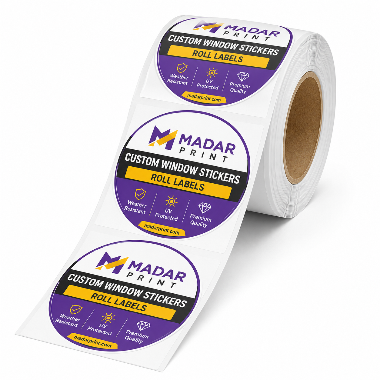 Custom Window Stickers - Roll Labels