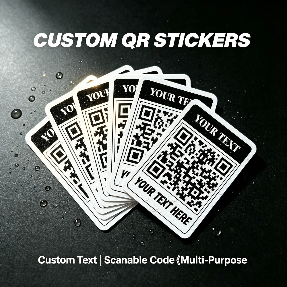 Custom-Printed Packaging & Label – First Edition Custom QR Code Sticker (Upload Your QR Code and Text) – image 1
