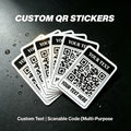 Custom-Printed Packaging & Label – First Edition Custom QR Code Sticker (Upload Your QR Code and Text) – image 1