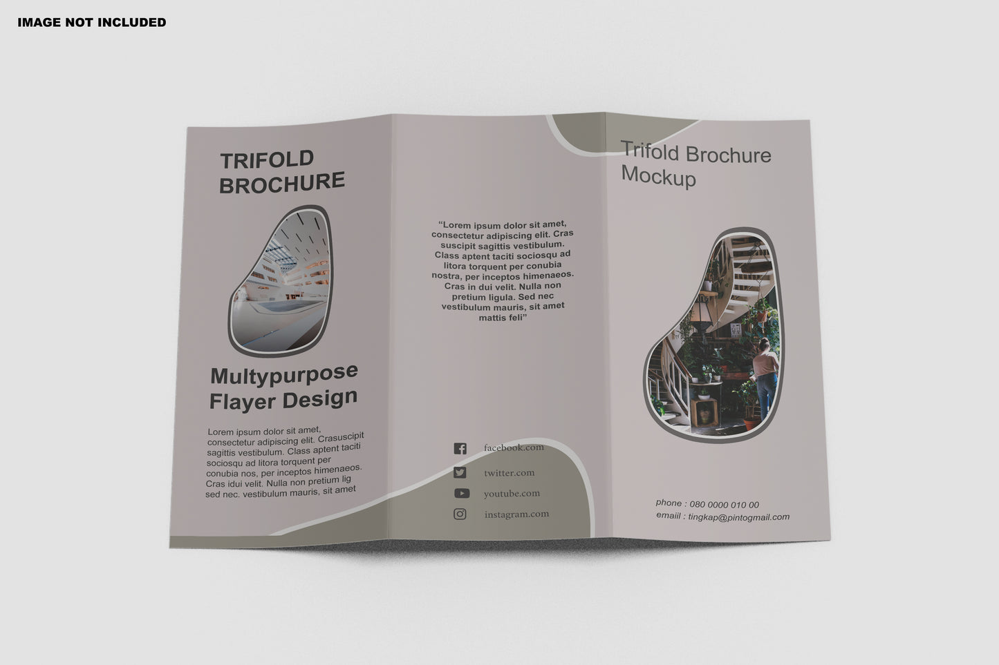 customizable trifoldn brochure A5,A4 size