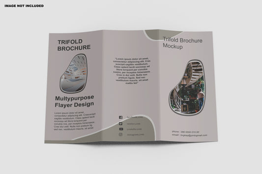customizable trifoldn brochure A5,A4 size