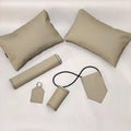 Full beige leather car accessories blank and unprinted — product image 1
