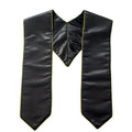 Blank black children's graduation sash with gold edges 2026 - Wholesale — product image 1