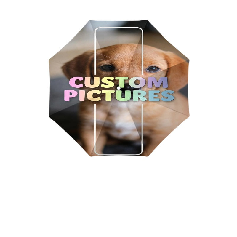 Custom-Printed Specialized Promotional Product – 2D Printed 1pc Personalizable 8-Rib Folding Umbrella (Inner – image 4