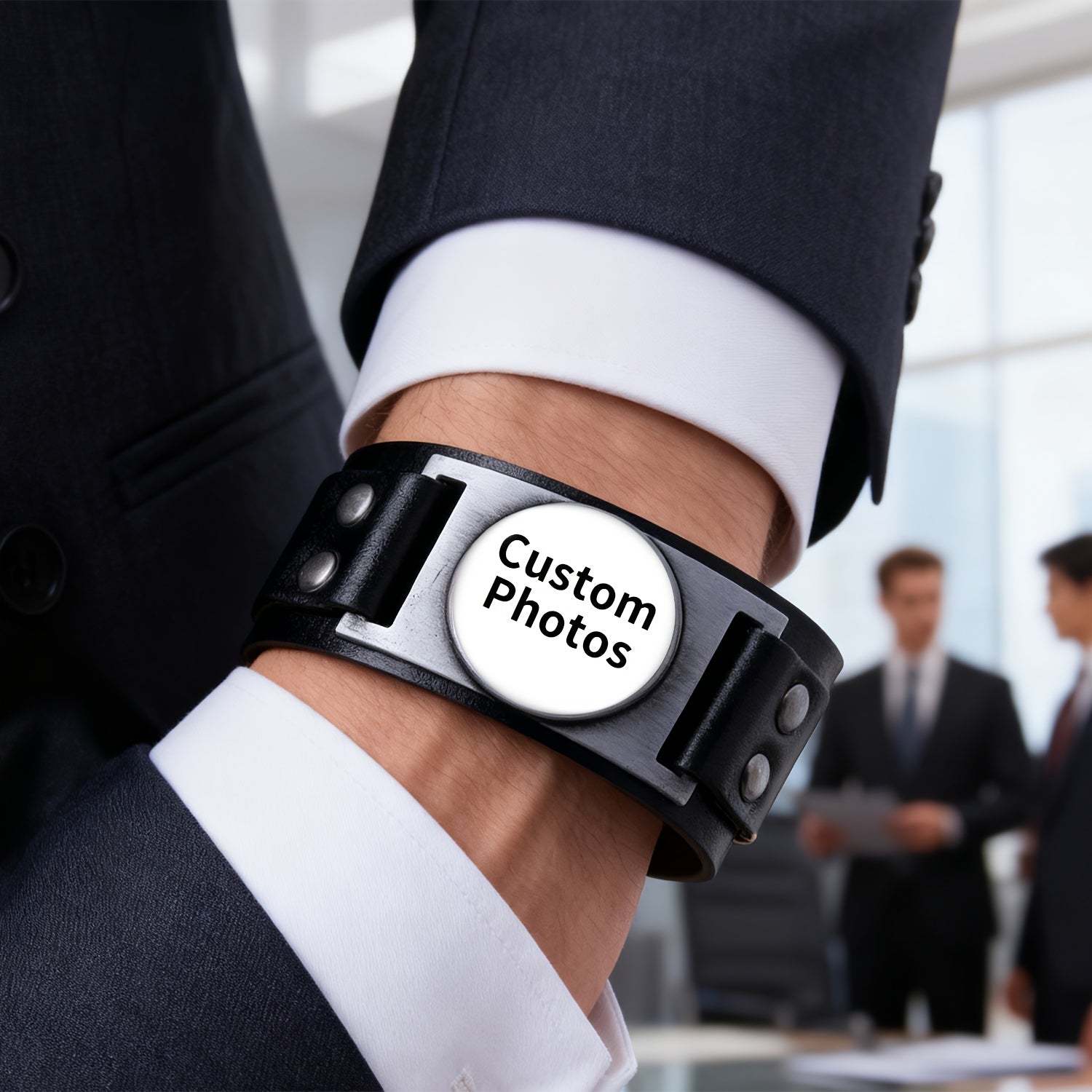 Custom-Printed Mens Bracelet with Custom Logo or Design - image 2
