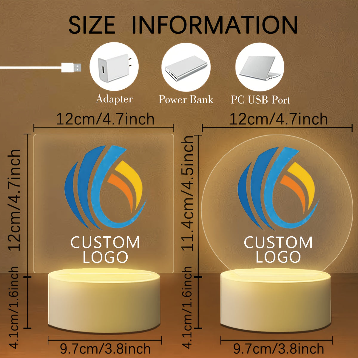 Design-Your-Own LED Night Light Sign with Custom Logo or Design - image 3