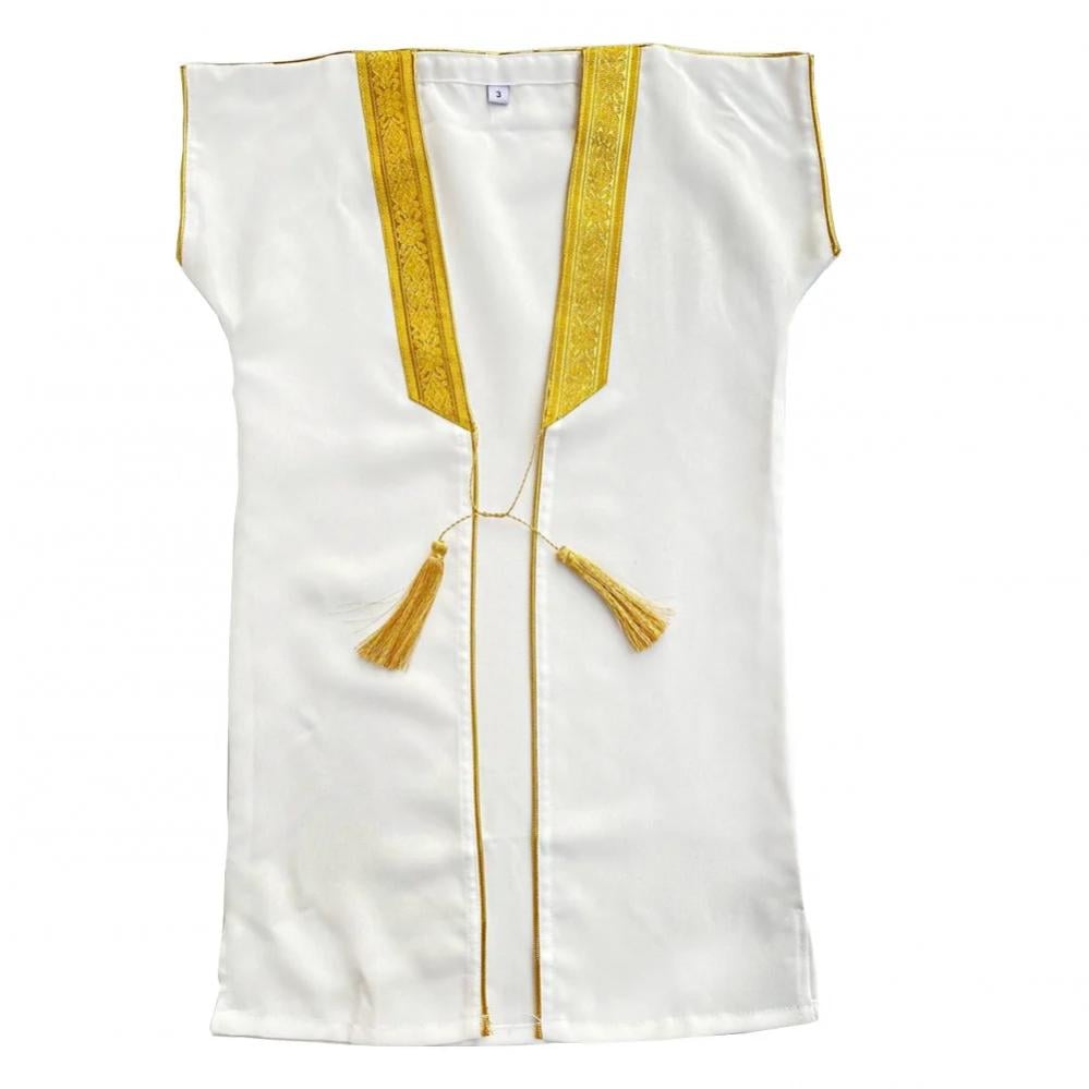 premium, luxurious plain white boys’ bisht for printing and embroidery - royal quality — product image 2