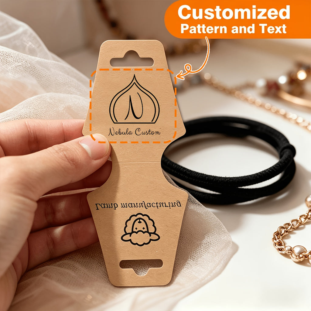 48/96pcs Custom Jewelry Display Cards with Logo and Text, Personalized Paper Jewelry Display Tags. These Premium… - image 1