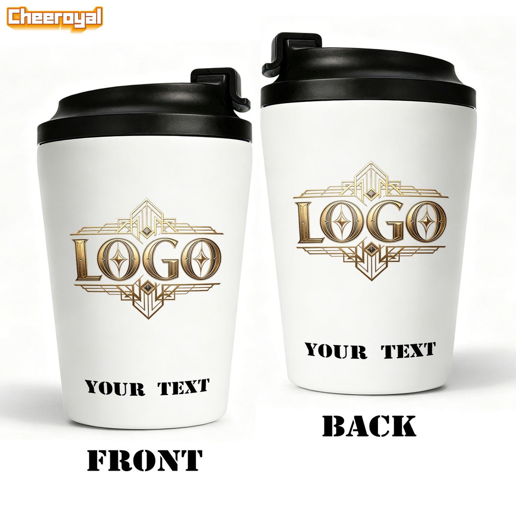 Brand-Forward 12Oz Double Wall Stainless Steel Insulated Coffee Mug, with Personal Photo, – Business – image 3