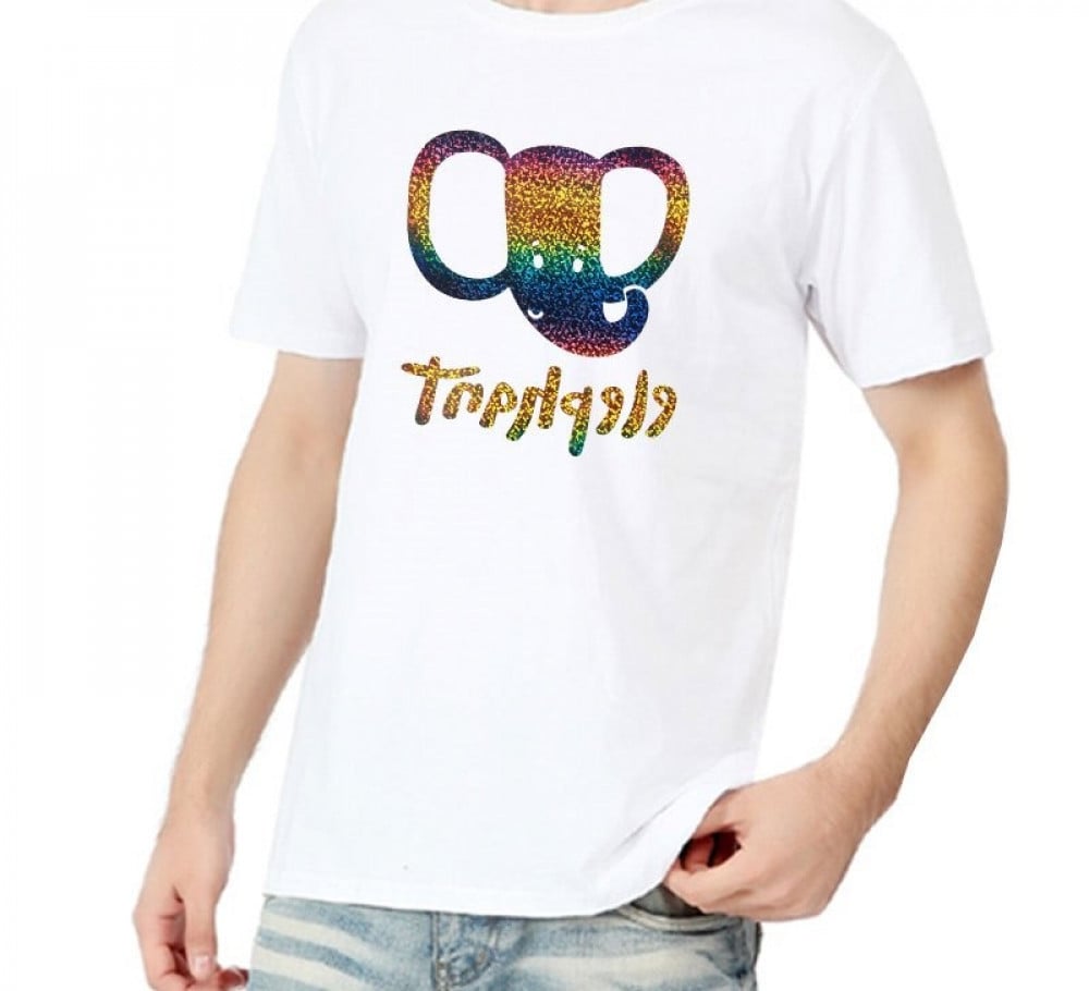 heat-transfer vinyl colorful rainbow hologram fabrics — product image 5